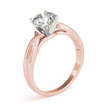 Load image into Gallery viewer, Twisted Shank Solitaire Engagement Ring