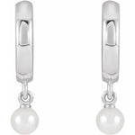 Load image into Gallery viewer, Seed Pearl Hoop Earrings for Women
