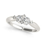 Load image into Gallery viewer, Two Diamond Engagement Ring For Women