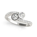 Load image into Gallery viewer, Two Stone Round Diamond Ring