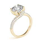 Load image into Gallery viewer, Pave-Setting Round Diamond Engagement Ring