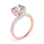 Load image into Gallery viewer, Pave-Setting Round Diamond Engagement Ring