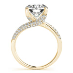 Load image into Gallery viewer, Pave-Setting Round Diamond Engagement Ring