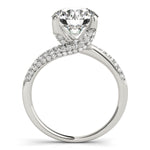 Load image into Gallery viewer, Pave-Setting Round Diamond Engagement Ring