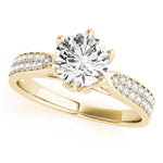 Load image into Gallery viewer, Pave Round Diamond Engagement Ring