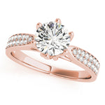 Load image into Gallery viewer, Pave Round Diamond Engagement Ring