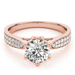 Load image into Gallery viewer, Pave Round Diamond Engagement Ring