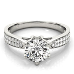 Load image into Gallery viewer, Pave Round Diamond Engagement Ring