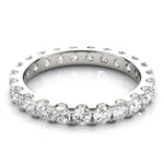 Load image into Gallery viewer, U-Shaped Shared Prong Eternity Band