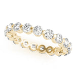 Load image into Gallery viewer, Round Shared Prong Eternity Band For Women