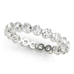 Load image into Gallery viewer, Round Shared Prong Eternity Band For Women