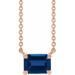 Load image into Gallery viewer, Royal Blue Sapphire Necklace For Women