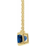 Load image into Gallery viewer, Royal Blue Sapphire Necklace For Women
