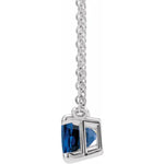 Load image into Gallery viewer, Royal Blue Sapphire Necklace For Women
