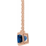 Load image into Gallery viewer, Royal Blue Sapphire Necklace For Women