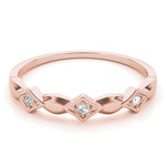 Load image into Gallery viewer, Stackable Wedding Anniversary Band For Her