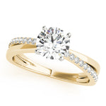 Load image into Gallery viewer, Round Diamond Split Shank Engagement Ring