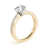 Load image into Gallery viewer, Round Diamond Split Shank Engagement Ring
