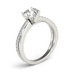 Load image into Gallery viewer, Round Diamond Split Shank Engagement Ring