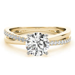 Load image into Gallery viewer, Round Diamond Split Shank Engagement Ring