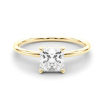 Load image into Gallery viewer, Princess-Cut Solitaire Engagement Ring