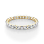 Load image into Gallery viewer, U-Prong Eternity Wedding Band