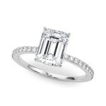 Load image into Gallery viewer, Legacy Emerald Cut Lab Grown Diamond Ring