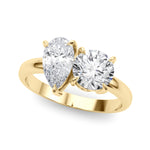 Load image into Gallery viewer, Round And Pear Diamond Ring