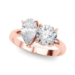 Load image into Gallery viewer, Round And Pear Diamond Ring