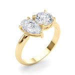 Load image into Gallery viewer, Round And Pear Diamond Ring