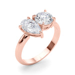 Load image into Gallery viewer, Round And Pear Diamond Ring