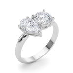 Load image into Gallery viewer, Round And Pear Diamond Ring