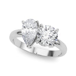 Load image into Gallery viewer, Round And Pear Diamond Ring