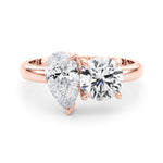 Load image into Gallery viewer, Round And Pear Diamond Ring