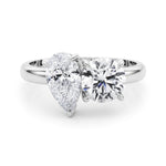 Load image into Gallery viewer, Round And Pear Diamond Ring