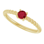 Load image into Gallery viewer, Special Anniversary Gifts for Her: Ruby Solitaire Ring