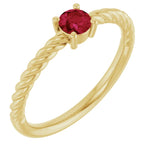 Load image into Gallery viewer, Special Anniversary Gifts for Her: Ruby Solitaire Ring