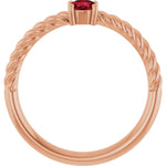 Load image into Gallery viewer, Special Anniversary Gifts for Her: Ruby Solitaire Ring