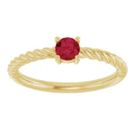 Load image into Gallery viewer, Special Anniversary Gifts for Her: Ruby Solitaire Ring