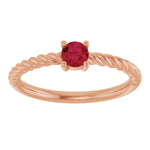 Load image into Gallery viewer, Special Anniversary Gifts for Her: Ruby Solitaire Ring