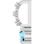 Load image into Gallery viewer, Aquamarine Round Natural Diamond Pendant