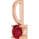 Load image into Gallery viewer, Bold Ruby Solitaire Pendant for women
