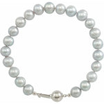 Load image into Gallery viewer, Sterling Silver Pearl Bracelet For Women