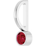Load image into Gallery viewer, Exquisite Jewelry for Women: Bezel Set Ruby Pendant
