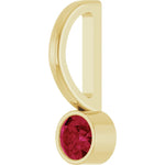 Load image into Gallery viewer, Exquisite Jewelry for Women: Bezel Set Ruby Pendant