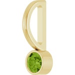 Load image into Gallery viewer, Classic Bezel Set Design August Birthstone Pendant in Sterling Silver