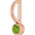 Load image into Gallery viewer, Classic Bezel Set Design August Birthstone Pendant in Sterling Silver