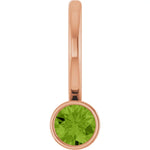 Load image into Gallery viewer, Classic Bezel Set Design August Birthstone Pendant in Sterling Silver