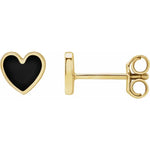 Load image into Gallery viewer, Colourful Jewellery for Women: Enamel Heart Stud Earrings