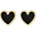 Load image into Gallery viewer, Colourful Jewellery for Women: Enamel Heart Stud Earrings